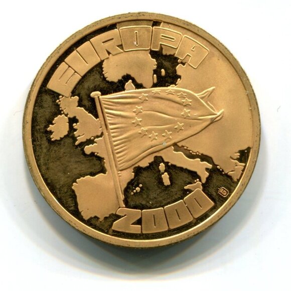 2000 Germany Europa ECU Medal (b735-52) - Picture 2 of 2
